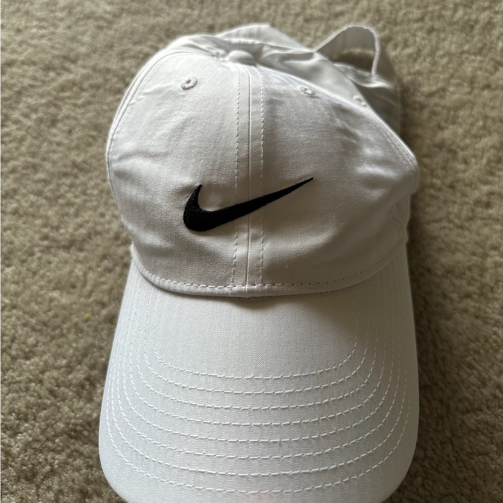 White Nike Athletic Hat